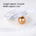 Silver 10-yard gift ribbon with 'The Gift of Love' text for Christmas decor - Ribbon Love Silver 1cm Wide 10 Yards