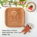 Gingerbread man acrylic stamp for Christmas cookies with detailed pattern for DIY baking - Gingerbread Man Stamp