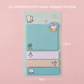 Cute cartoon rabbit sticky notes set with 4 pads of colorful self-adhesive memo tabs - 4 Pcs/Set (20 Sheets/Pc) / Pineapple Rabbit (Lovely Rabbit)