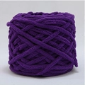Rotolo di lana ciniglia viola spessa per progetti fai-da-te a maglia e uncinetto - Violetto
