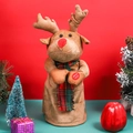 Renna di peluche interattiva danzante con musica e sciarpa per decorazione natalizia - Grande renna rotante Giocattolo