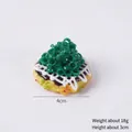 Modello realistico in miniatura di okonomiyaki con salse e dettagli di cipollotto - Tortino di Gamberetti al Cipollotto-Senza Gancio