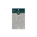 5D embossed Halloween nail art stickers with ghost and pumpkin designs model TS-1818 - Midnight Carnival White New Embossed (TS-1818)