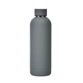 Minimalist dark gray matte stainless steel insulated water bottle with leak-proof cap - 500ml / Dark Gray