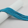Fili di perle a tubo in turchese blu naturale 2x4 mm per la creazione di gioielli fai da te - Turchese Sintetico