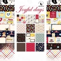 Panalisa Craft Joyful Days 6x6 inch scrapbook paper pad with 24 floral pattern sheets - 21002 24 Images
