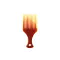 Vintage amber wide-tooth styling comb for men's pompadour and textured hair styling - Amber Gradient Pick Comb