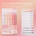 Set of 9 skin tone pens for drawing and bullet journaling with smooth ink flow - Skin Tone 9-Color Set
