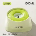 1500ML spritzgeschützter Trinknapf für Haustiere in Creme und Grün mit Schwimmscheibe - 1500ml / Grün