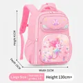 Pink mermaid glitter school backpack for girls with ergonomic straps and side pockets - Large Pink Mermaid