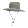 Chapeau de soleil extérieur gris-vert et kaki avec mentonnière réglable et aération - Vert Clair (9233)