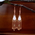31# Gancio per Orecchio-Zucca Strass Nappa (Placcato Oro Vero)