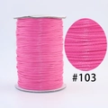 Rose pink waxed cord spool for DIY jewelry braiding with textured detail view - 103 Deep Pink / 1.0mm 160m