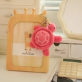 Porte-clés tortue en peluche rose rouge mignon avec fermoir métallique pour sacs - Style Rose Rouge (款式2)