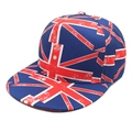 Casquette de baseball hip-hop à bord plat avec imprimé drapeau australien effet vieilli - M (56-58cm) / Style de Drapeau Australien (1#)