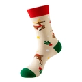 37-44 Size Socks Only / Style 5 (Beige Reindeer)