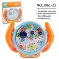 Orange gear maze toy with handheld handles and internal balance ball for children - Chinese Boxed (NO.J961-33) / Orange