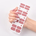 Selbstklebende Nagelsticker in Pink mit Herzmotiv Modell UNE002 für DIY Maniküre - Rosa Herz Stil (UNE002)