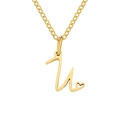 Letter U-Gold