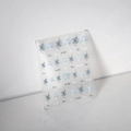 Stickers ongles fleurs bleues MN-188 avec détails blancs et contours noirs fins - Style Floral Bleu (MN-188)