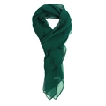 Elegant dark green chiffon long scarf with a smooth finish and a luxurious soft texture - Dark Green