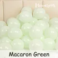 Macaron green latex balloon stack for high-end party and birthday decoration - 10 Inch/1.5g/100 Pieces / Macaron Green