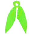 Elastico per capelli in chiffon verde neon con nastri lunghi per acconciature - Scrunchie con Nastro / Verde