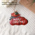 Decorazione natalizia in ferro a forma di sacco regalo rosso con scritta di auguri - Stile Sacco Regalo 2