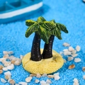 Miniatura de palmera de resina para decoración de paisajes marinos - Cocotero de Playa (WX-2022107)