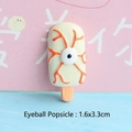 DIY resin eyeball popsicle craft accessory with red blood veins for phone case decoration - Halloween Eyeball Popsicle