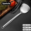Spatola per friggere in acciaio inox con manico ovale, lunga 35,2 cm e larga 9,8 cm - Spatola