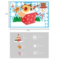 Christmas snowman gingerbread man window sticker set 29.5x19.6cm static glass decals - Colorful Static Sticker BQ007