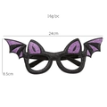 Purple and black glitter Halloween bat eyeglasses frame for party photo props decoration - Purple Black Bat Decorative Glasses