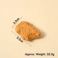Realistic fried chicken nugget prop model, golden brown texture, 5.5cm for food display - Chicken Nugget (No Loop)