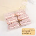 Lot de 6 cupcakes artificiels en PU à la crème en boîte pour décoration de vitrine - Boîte de Gâteaux Fourrés à la Crème (XMB-05)
