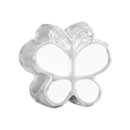 Eleganter Schmetterlingsanhänger aus Silber mit weißer Emaille für Frühlingsarmbänder - Silber Weißer Emaille Schmetterling Stil (029)