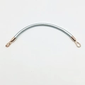 Light blue leather purse strap with rose gold hooks for fashionable handbags - Shiny Silver with Gold Hook