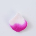Artificial rose petal in white with magenta pink edges and realistic texture detail - Purple and White