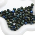 Blue tiger eye effect resin beads with 8-12mm straight hole for DIY jewelry making - 10mm / Dark Green (10pcs/pack)