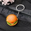 Portachiavi realistico a forma di hamburger 3D per chiavi e borse creative - Hamburger