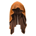 Orange hooded cooling towel with snap buttons for sun protection and outdoor sports - Button Shawl Style / 63*30CM / Orange