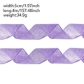 Purple mesh decorative ribbon for Easter party decor 5cm wide 4m long - 4 Meters / Purple