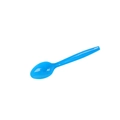 Blue plastic disposable spoon for ocean themed party table setting decoration - Blue Spoons / Blue
