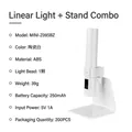 Mini ceramic white UV LED nail lamp with stand, 250mAh portable cordless design - Ceramic White Hexagon Lamp with Stand