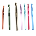 Lot de 7 crochets en aluminium coloré de 6,5 mm à 15,0 mm pour tricot de pulls - Ensemble de 7 pièces (6,5-15 mm)