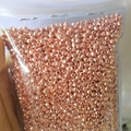 Bulk rose gold faceted beads in transparent bag for DIY jewelry making material - 2.5mm / Rose Gold Plated (Color Retention)