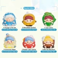 Set of 6 colorful mythical nine-tailed fox cartoon figurines in PVC blind box variants - 2639-1 Forget Worry Island (Set of 6) / Full Box Set