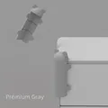 Paraspigoli a orsetto in silicone grigio premium per sicurezza bambini e mobili casa - Orso Abbraccio-Grigio