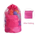 Thickened Drawstring Backpack / 48x24cm / Rose Red