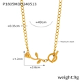 Détails du collier rose en acier titane avec fermoir en T et spécifications de la chaîne - Rose / Or